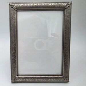 Malden Brushed Silver Floral Pattern Tabletop Picture Frame 5x7